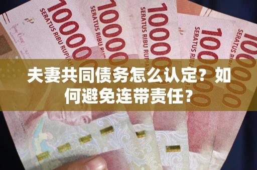 北京夫妻共同债务怎么认定？如何避免连带责任？