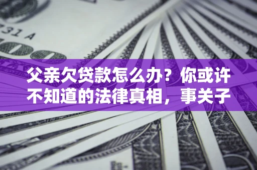 北京父亲欠贷款怎么办？你或许不知道的法律真相，事关子女未来