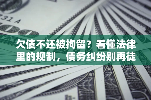北京欠债不还被拘留？看懂法律里的规制，债务纠纷别再徒劳奔波