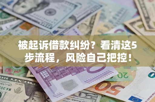 北京被起诉借款纠纷？看清这5步流程，风险自己把控！